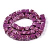 Dyed Synthetic Imperial Jasper Beads Strands G-T139-8x8-38A-2
