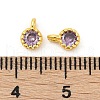 Brass Pave Cubic Zirconia Pendants KK-H204-03G-03-3