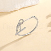 OT Clasp 925 Sterling Silver Adjustable Finger Rings for Women FS-WGF9FBF-01-4