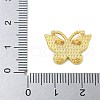 Rack Plating Brass Enamel Butterfly Connector Charms KK-A234-026G-4