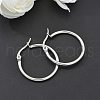 Tarnish Resistant 304 Stainless Steel Hoop Earrings X-EJEW-F105-10P-3