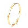 Classic Rack Plating Brass Bangles for Women Men BJEW-E071-06G-3