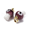 Handmade Lampwork Pendants LAMP-S069-06G-02-2