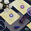 Brass Wax Seal Stamp with Handle AJEW-WH0184-0544-5