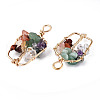 Natural Mixed Stone Pendants G-T131-94B-05-1