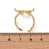304 Stainless Steel Enamel Adjustable Cuff Rings for Women RJEW-B131-02B-3