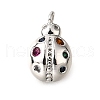 Brass Micro Pave Cubic Zirconia Pendants KK-D356-19P-1