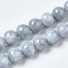 Dyed Natural Quartz Round Bead Strands G-R173-10mm-03-1