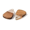 Resin & Wood Pendants WOOD-S061-02G-2