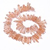 Natural Crackle Quartz Crystal Dyed Beads Strands G-I345-05H-2