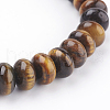 Natural Tiger Eye Beads Stretch Bracelets BJEW-JB03376-04-2