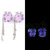 Handmade Luminous Polymer Clay Rhinestone Beads CLAY-H003-09P-01-1
