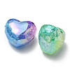 8Pcs 4 Colors Transparent Crackle Acrylic Beads OACR-YW0001-33-2