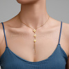 Daisy Flower 304 Stainless Steel Chain Necklaces FS-WGEC3D7-04-1