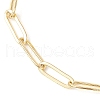 Brass Paperclip Chains & Curb Chains Slider Bracelets for Women BJEW-JB11809-3