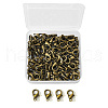 Zinc Alloy Lobster Claw Clasps PALLOY-YW0001-12AB-1