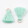 Polycotton(Polyester Cotton) Tassel Pendant Decorations X-FIND-S280-09-2