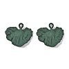 Spray Painted Alloy Pendants PALLOY-T077-118B-RS-1