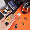 SUNNYCLUE 20Pcs 10 Styles Halloween Opaque Resin Pendants RESI-SC0002-49-3