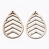 Unfinished Hollow Wood Big Pendants WOOD-N006-120-2