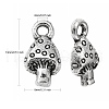 Tibetan Style Alloy Pendants X-TIBEP-A828-AS-2