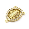 Brass Clear Cubic Zirconia Virgin Mary Chandelier Component Links KK-D325-07G-02-2