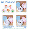 Round Dot PVC Potty Training Toilet Color Changing Stickers DIY-WH0488-31E-6