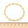 Brass Round Beaded Stretch Bracelets for Women Men BJEW-Z129-01G-3