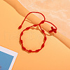 Cross Nylon Cord Braided Bead Bracelets WG2C716-10-1