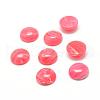 Dyed Synthetic Rhodochrosite Cabochons G-T020-8mm-07-1