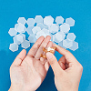 GOMAKERER 40Pcs 2 Styles Hexagon Transparent Acrylic Display Bases DIY-GO0001-38-3