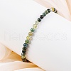 Natural Indian Agate Beaded Stretch Bracelets BJEW-A117-A-46-6