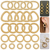 ARRICRAFT 100Pcs 5 Style Alloy Linking Rings FIND-AR0004-58-1