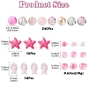 Pink Color Mixed Styles Glass Bead Sets DIY-YW0009-59-3