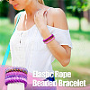 6Pcs 6 Styles 8mm Glass Round Beaded Stretch Bracelet Sets BJEW-TAC0022-16