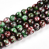 Baking Painted Glass Beads Strands X-DGLA-N003-8mm-A09-1