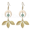 Brass Dangle Earrings EJEW-TA00532-1
