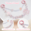 Beebeecraft 2Pcs Lollipop Bowknot Acrylic Pendant Decorations DIY-BBC0002-27-7