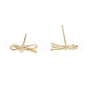 Brass Stud Earring Findings KK-G432-29G-2