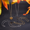 Unicraftale PVD Vacuum Plating 304 Stainless Steel Cable Chain Necklaces STAS-UN0005-35-5