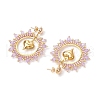 Iron Heart Dangle Stud Earrings EJEW-MZ00405-02-4