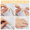 DICOSMETIC 1Pc Adjustable 925 Silver Ring Adjustable Ring Findings FIND-DC0006-63G-4