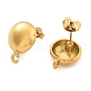 304 Stainless Steel Stud Earring Findings for Women EJEW-M068-05G-2