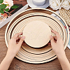 Unfinished Basswood Round Shapes Set DIY-WH0292-49-3