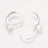 Brass Leverback Earring Findings KK-H670-S-NF-2