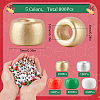 SOFPLATE 800Pcs 5 Colors Christmas Theme Opaque Plastic Beads KY-SP0001-09-2