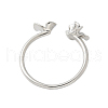 Flower Brass Ring Settings KK-K297-02P-3