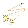 201 Stainless Steel Pendant Necklaces NJEW-T009-JN035-2-40-2