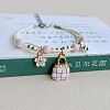 Cute Cartoon Alloy Enamel Multi-strand Charm Bracelets WG000A8-05-1