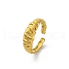 304 Stainless Steel Open Cuff Rings for Women RJEW-M019-34G-2